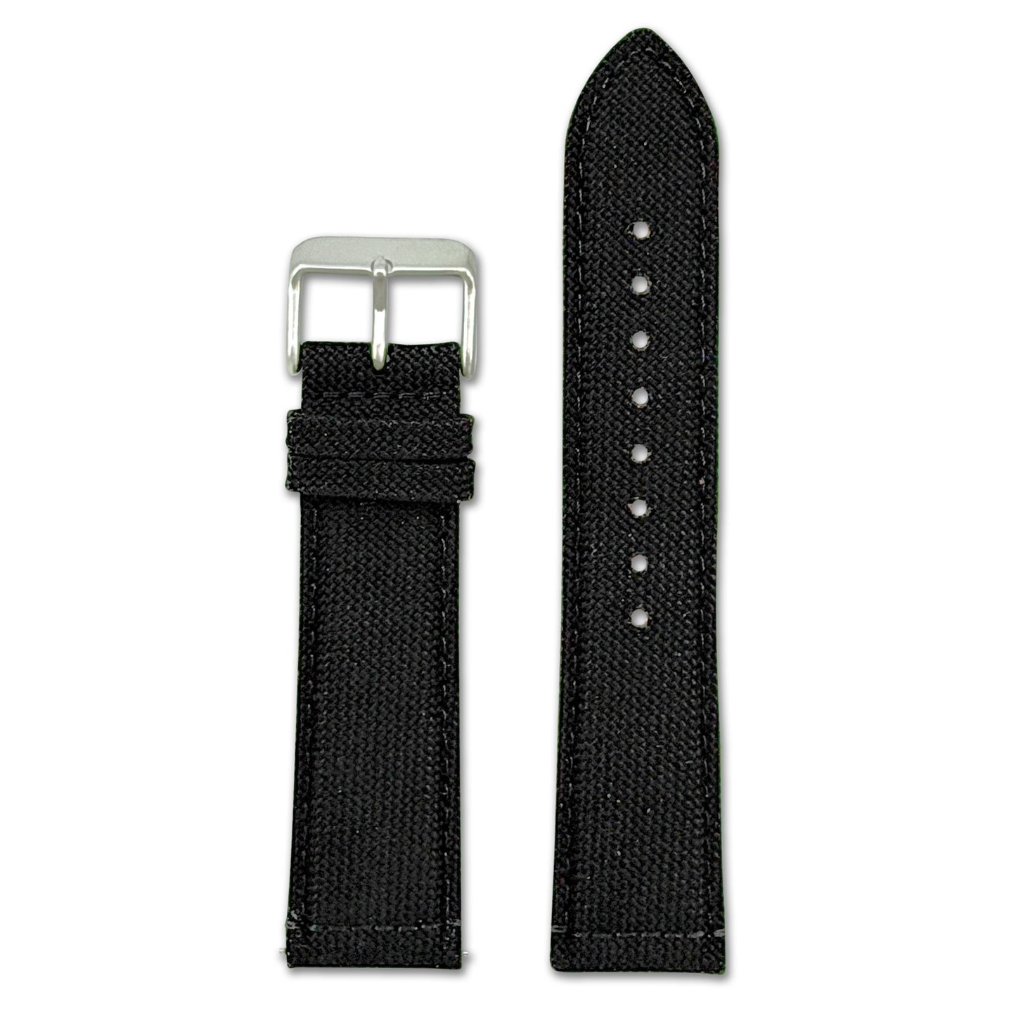 Waterproof Cordura Fabric Watch Band | Black