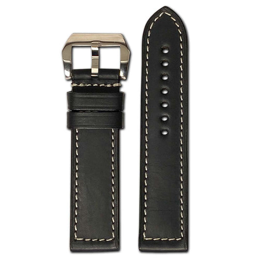 Tanned Leather Watch Band | Firenze | Black