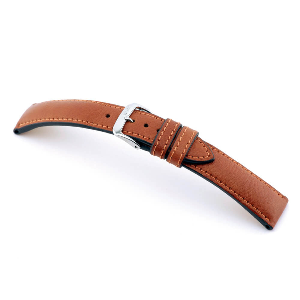 Genuine Certified Organic Leather Watch Band | Garmisch | Cognac