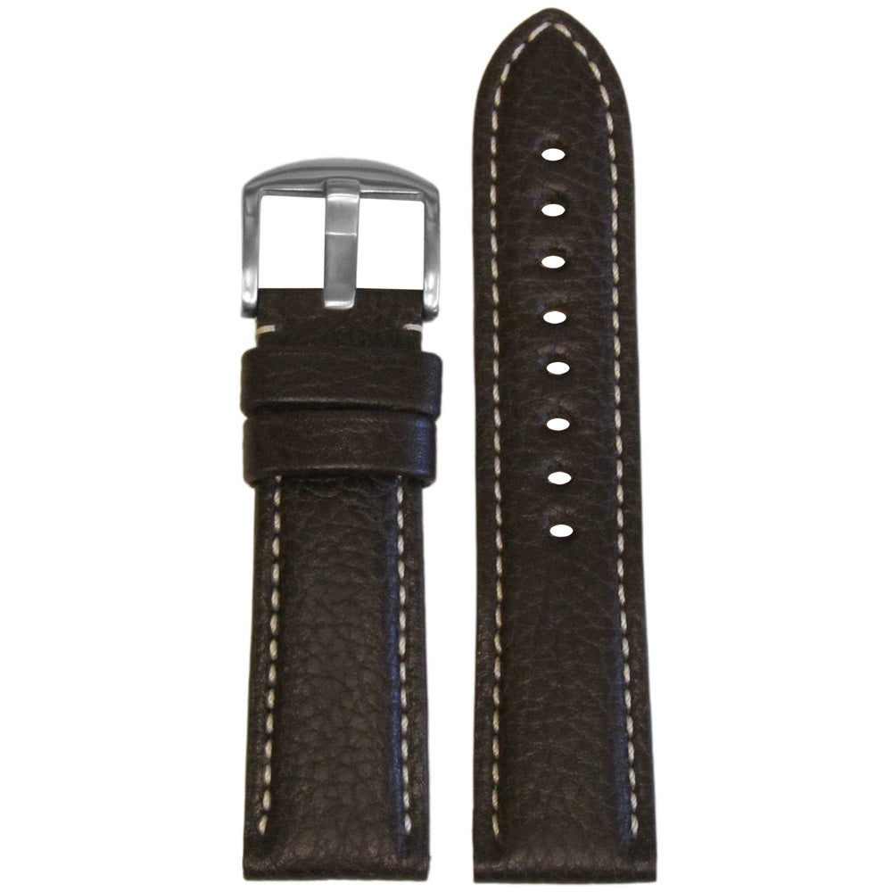 Vegetable Tanned Calf Leather Watch Band | Brown | Hadley Roma MS2036