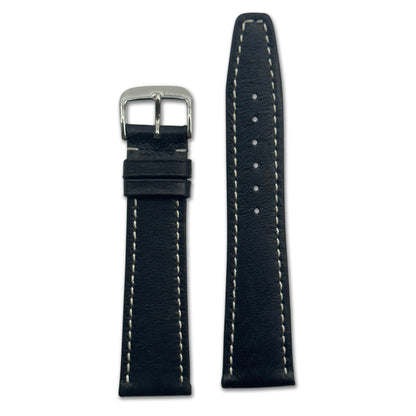 Pigskin Leather Watch Band | Havana | Black