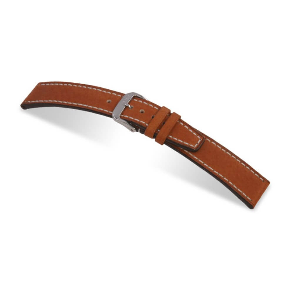 Pigskin Leather Watch Band | Cognac | Havana