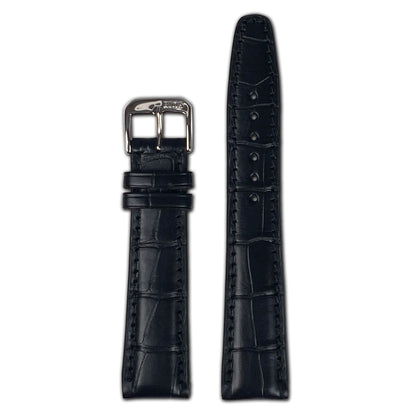 Genuine Alligator Watch Band | Black | Spitfire | IWC Style