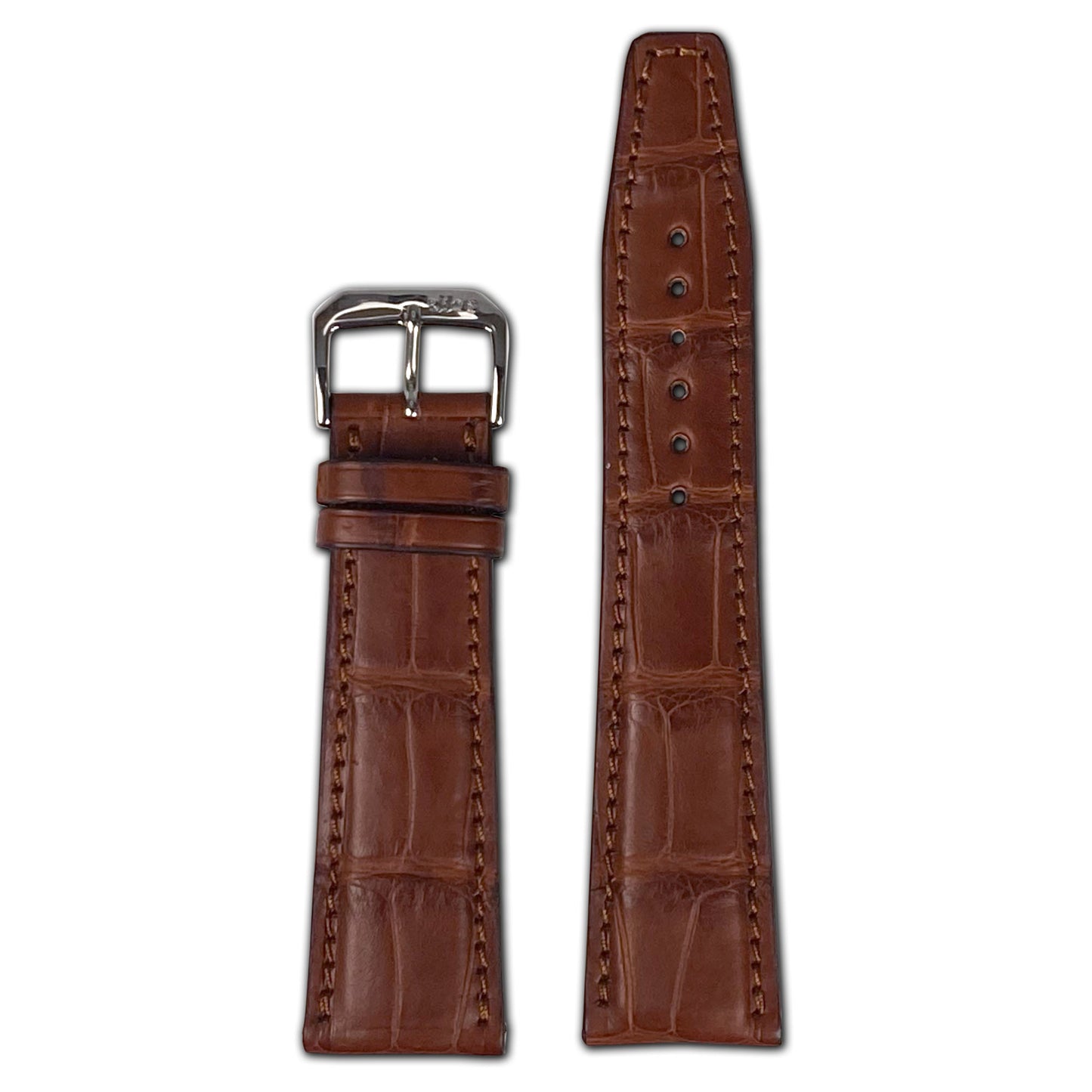 Genuine Alligator Watch Band | Spitfire | IWC Style | Mahogany