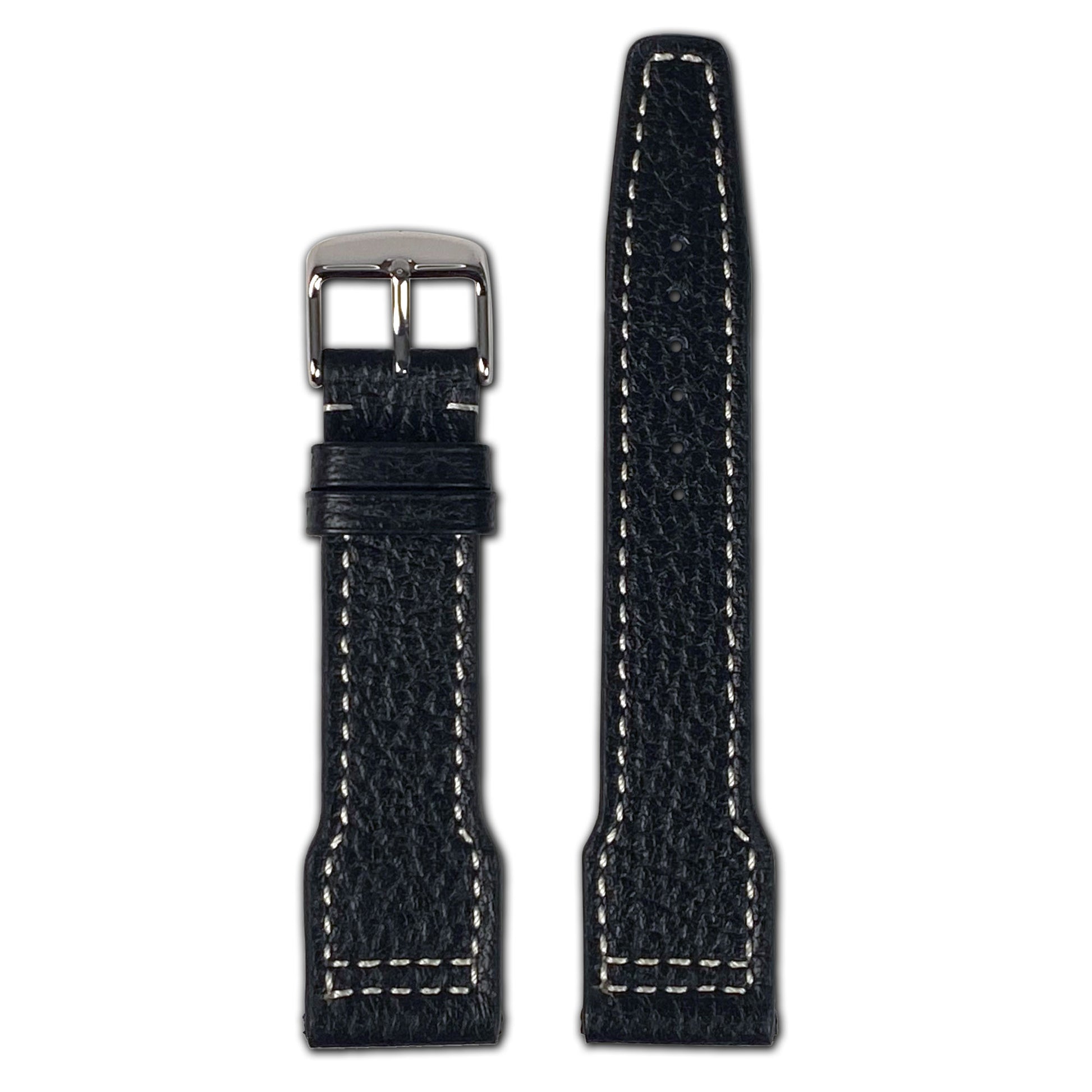 Buffalo Leather Watch Band | Black | Typhoon | IWC Style