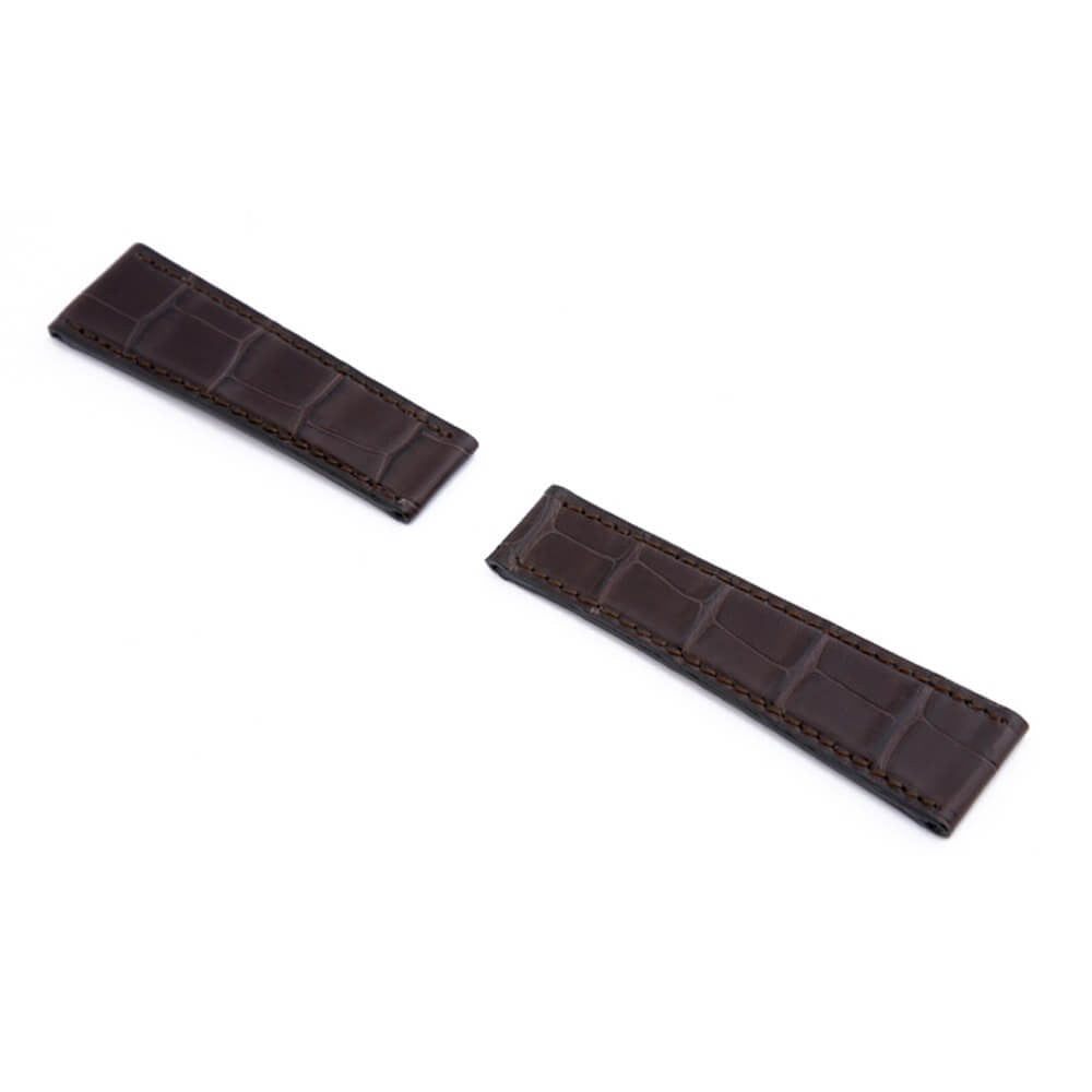 Genuine Alligator Watch Band | King | Mocha | For Rolex Daytona