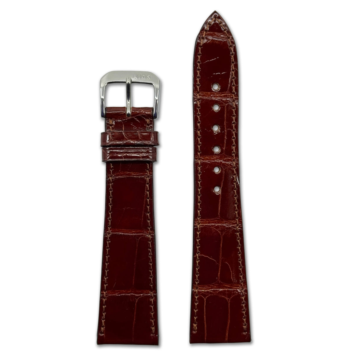 Genuine Alligator Watch Band | Lausanne | Mahogany | For Patek Philippe