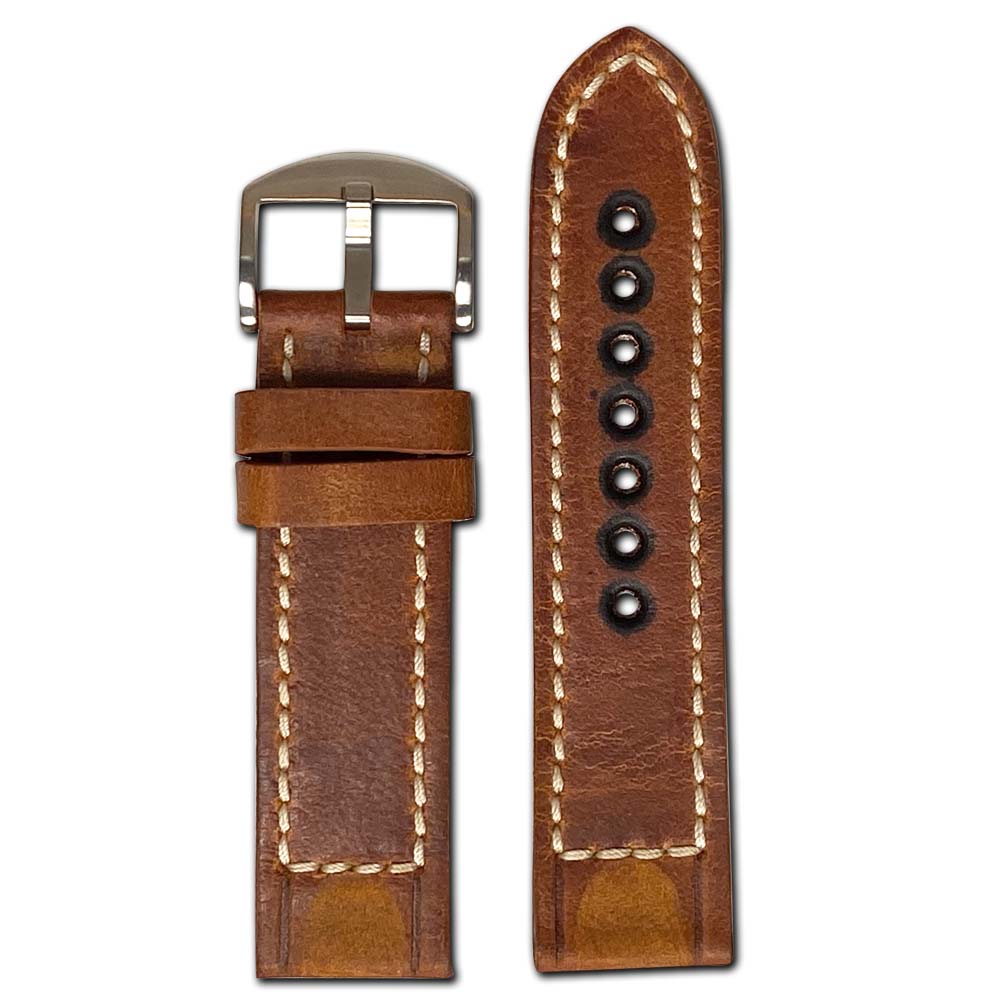 Genuine Vintage Leather Watch Band | Liverpool | Cognac