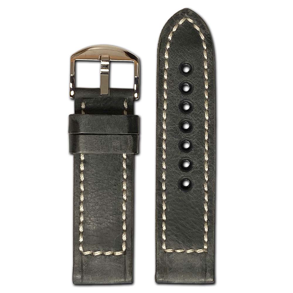 Genuine Vintage Leather Watch Band | Liverpool | Stone Grey