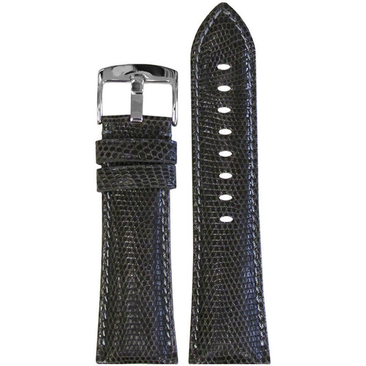 Genuine Lizard Watch Band | Grey | Match Stitch | for Panerai Radiomir