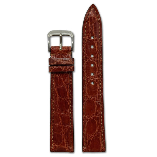 Genuine Crocodile Watch Band | Lord | Glossy | Honey