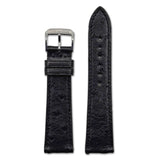 Genuine Ostrich Watch Band | Maison | Black