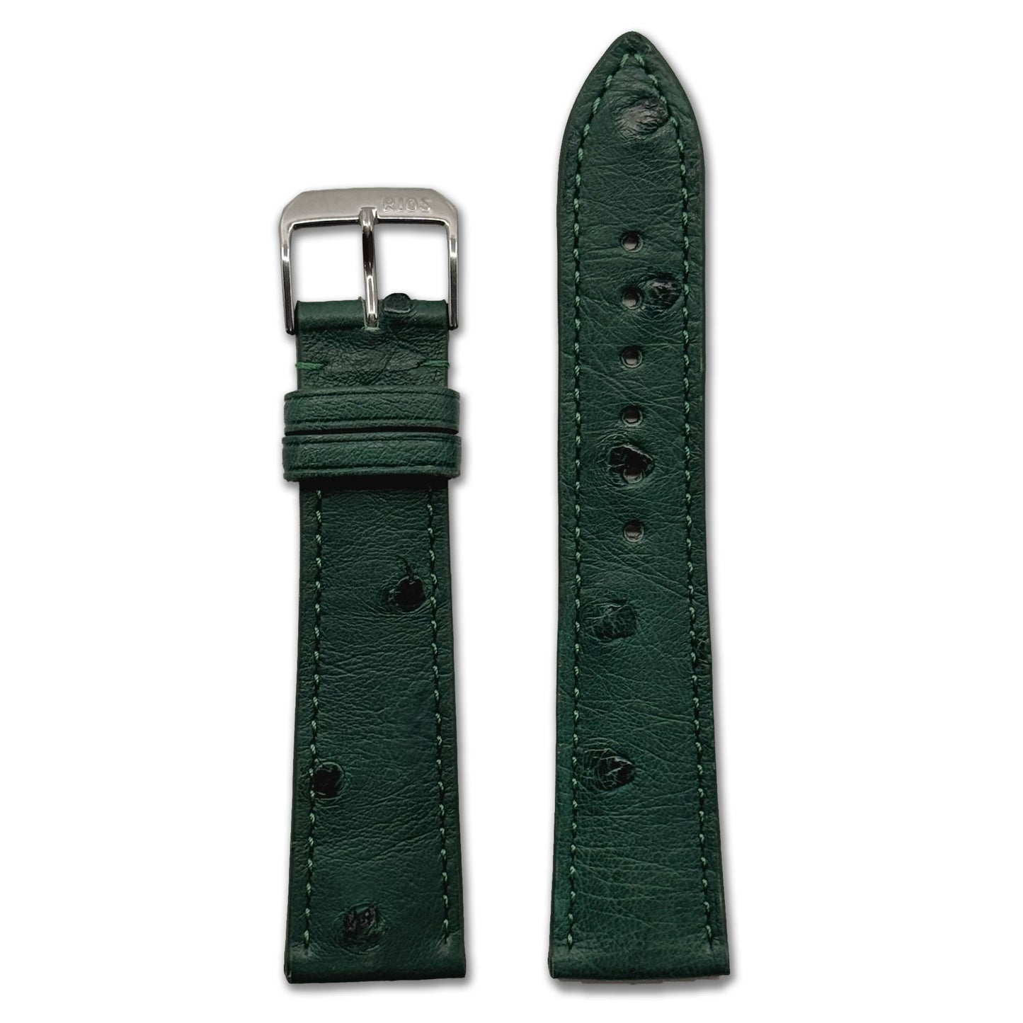 Genuine Ostrich Watch Band | Maison | Forest Green