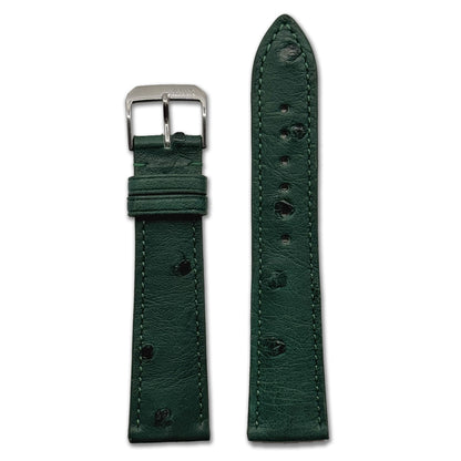 Genuine Ostrich Watch Band | Maison | Forest Green