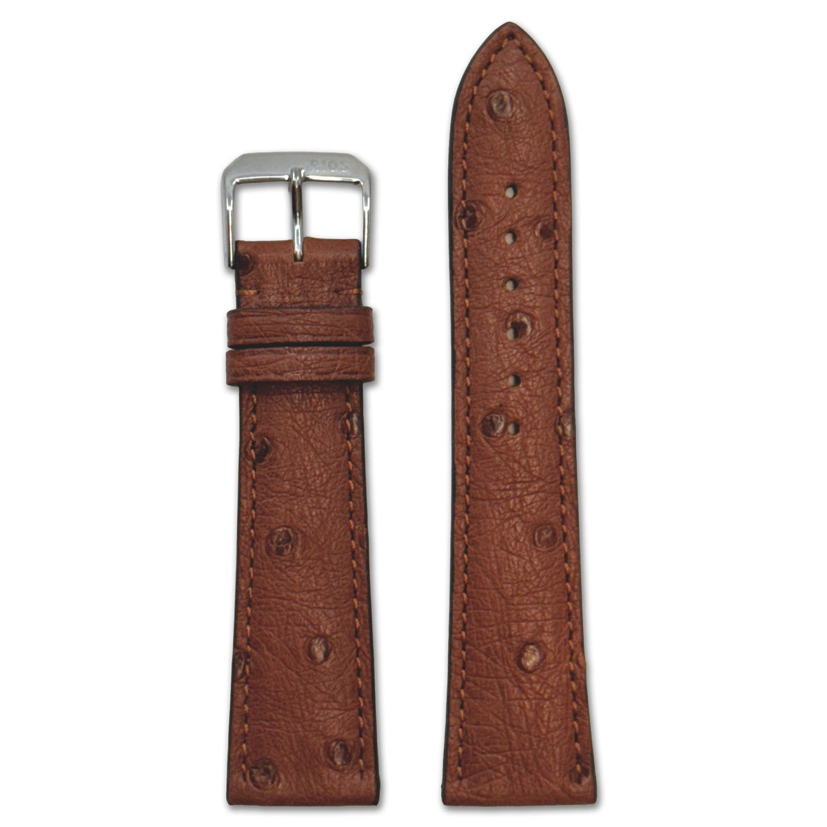 Genuine Ostrich Watch Band | Maison | Mahogany