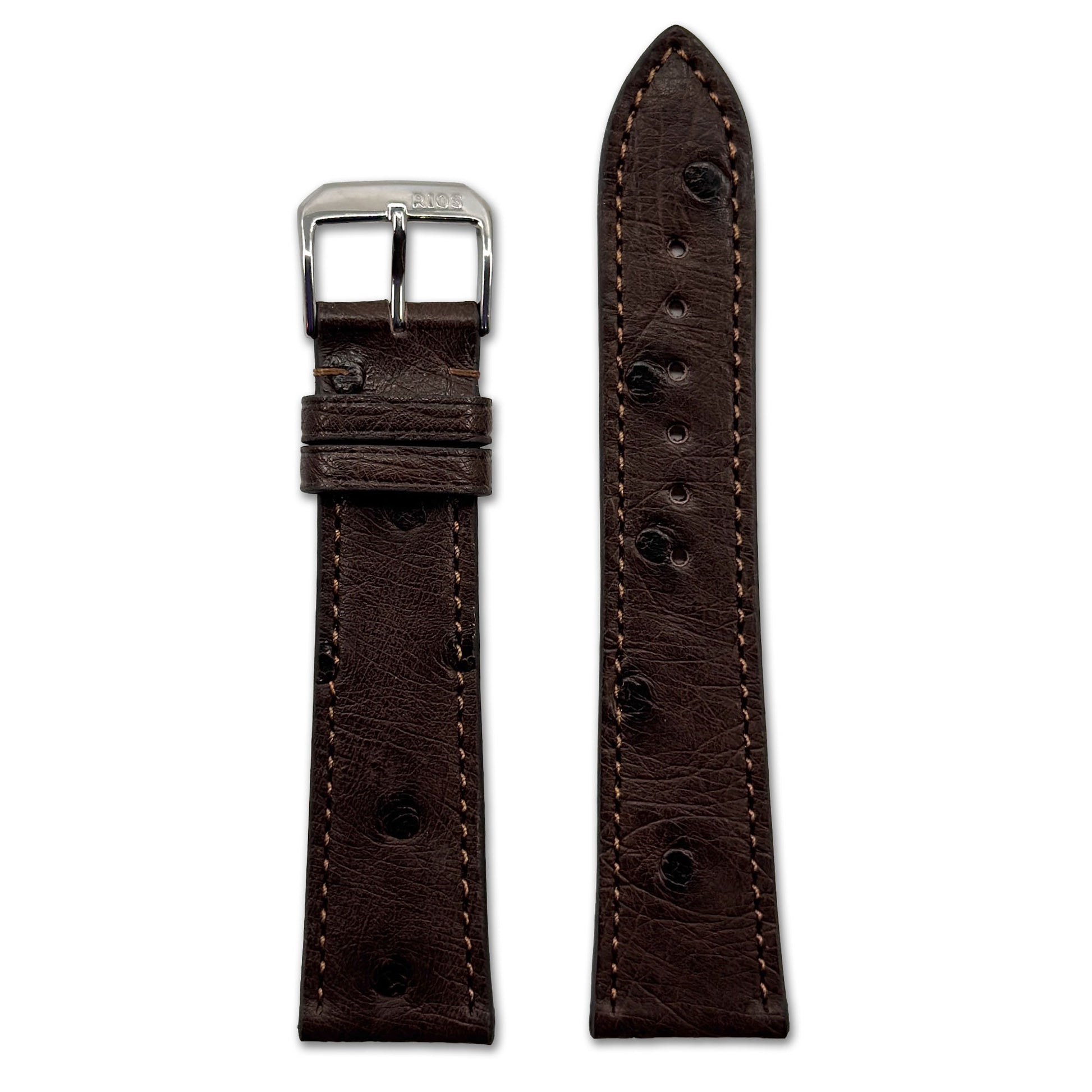 Genuine Ostrich Watch Band | Maison | Mocha