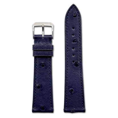 Genuine Ostrich Watch Band | Maison | Navy