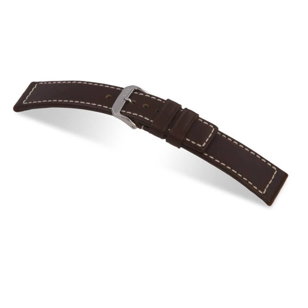 Hydrophobic Leather Watch Band | Mariner | Water Resistant | Mocha