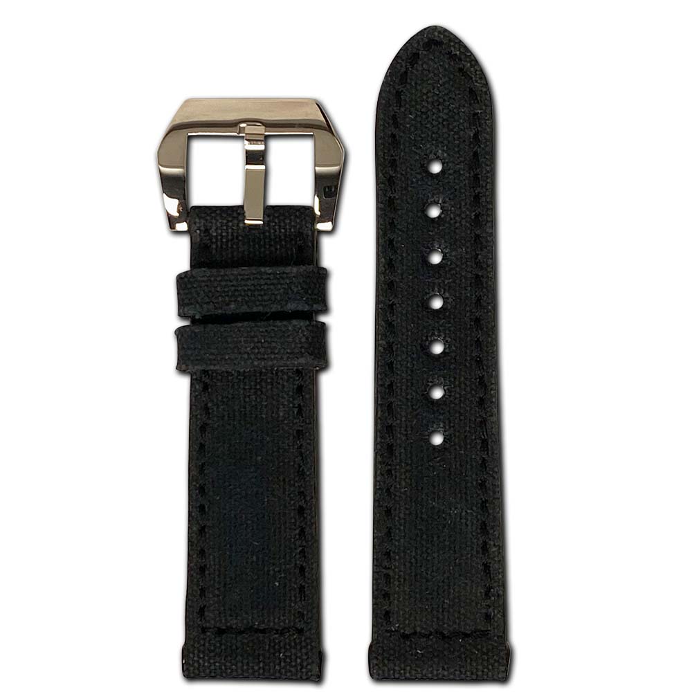 Genuine Canvas Watch Band | Maryland | Vintage | Black