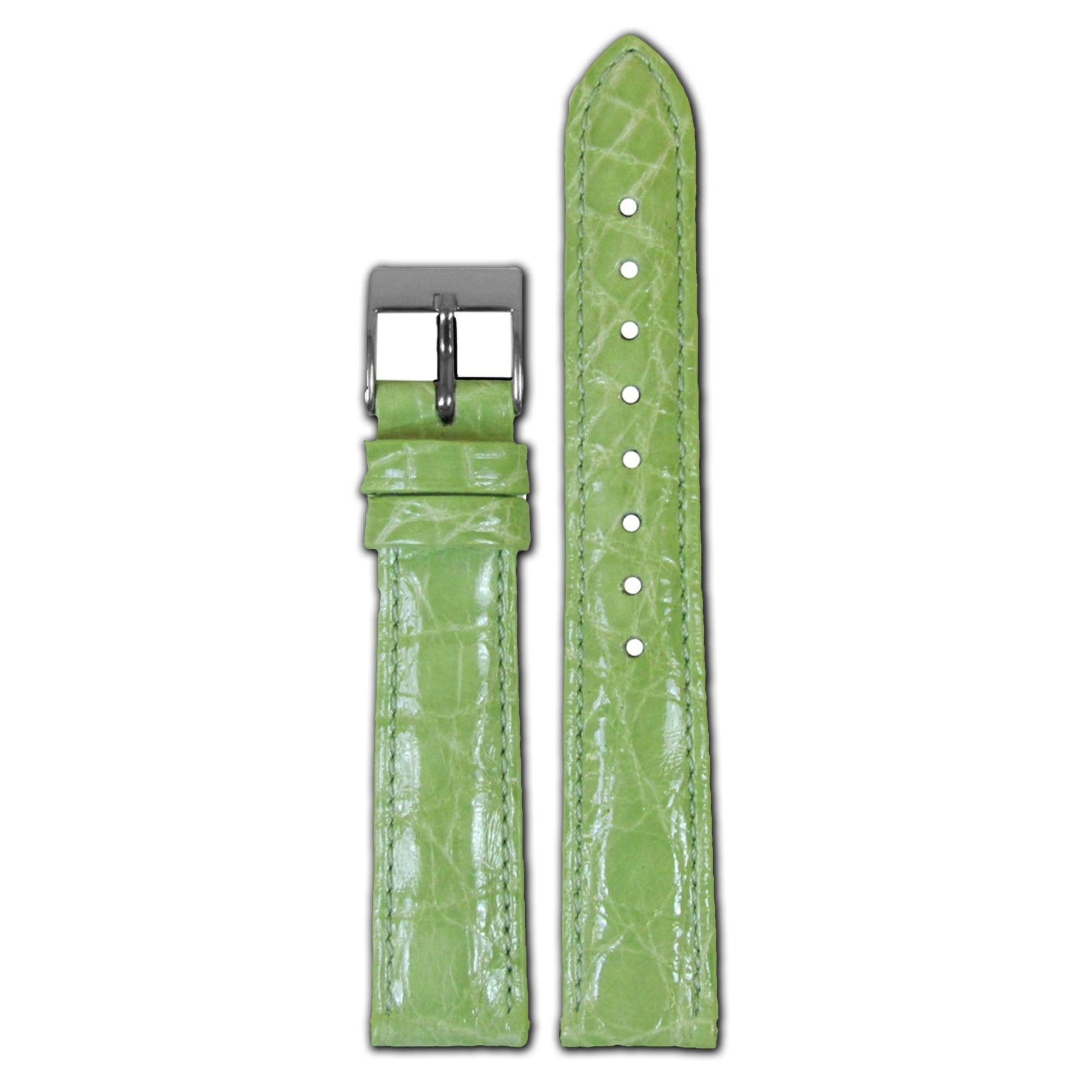 Genuine Crocodile Watch Band | Quick Release | Key Lime | for Michele