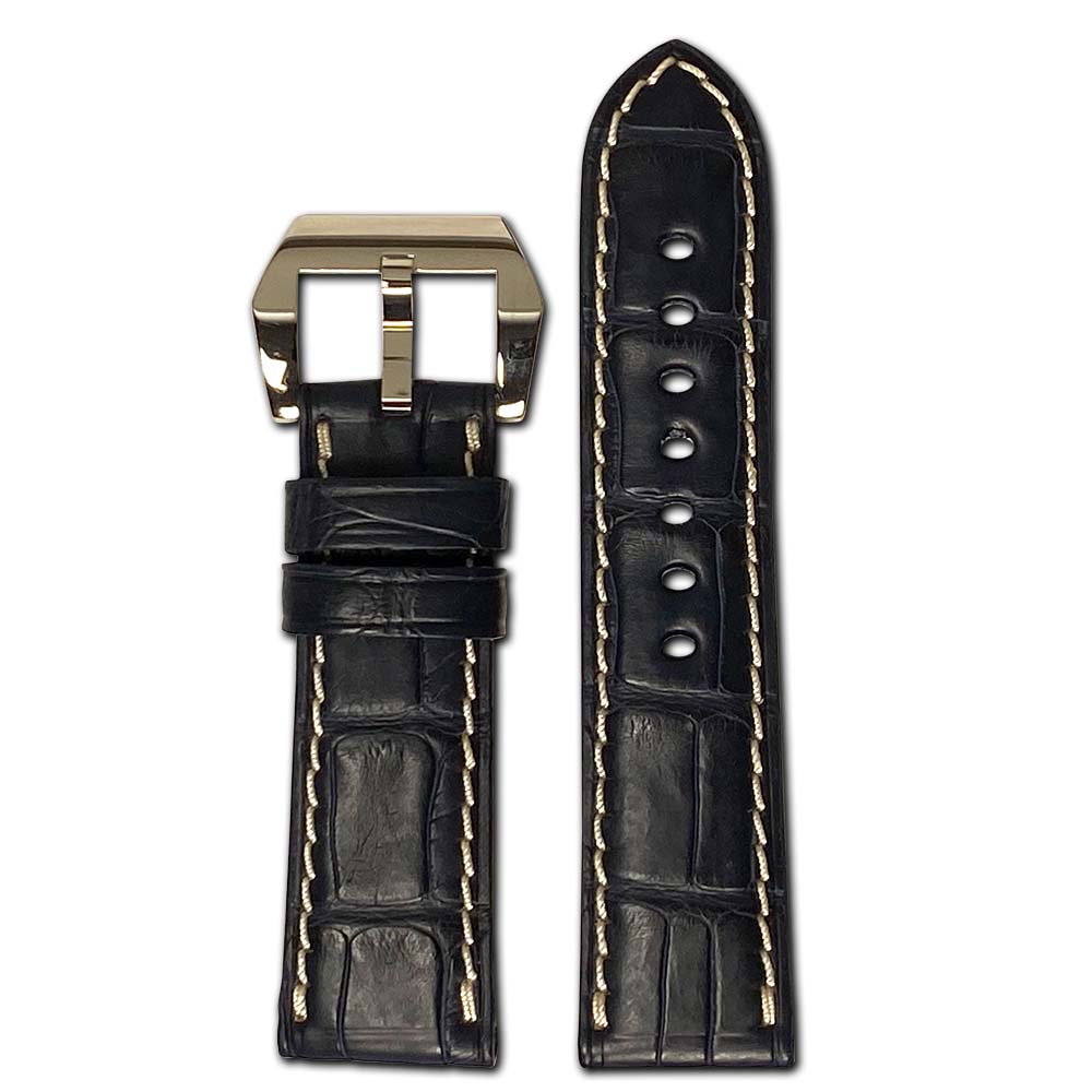 Genuine Alligator Watch Band | Modena | Ocean Blue | For Panerai