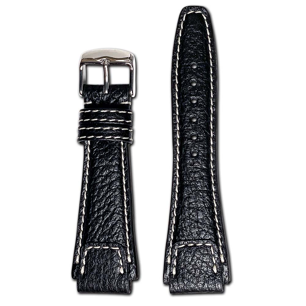 Buffalo Leather Watch Band | Black | Nature