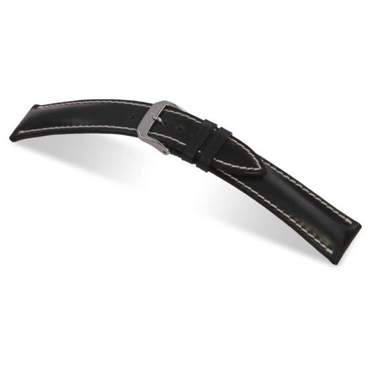 Genuine Shell Cordovan Leather Watch Band | New York | Black