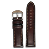 Oak Leather Watch Band | Mocha | Match Stitch