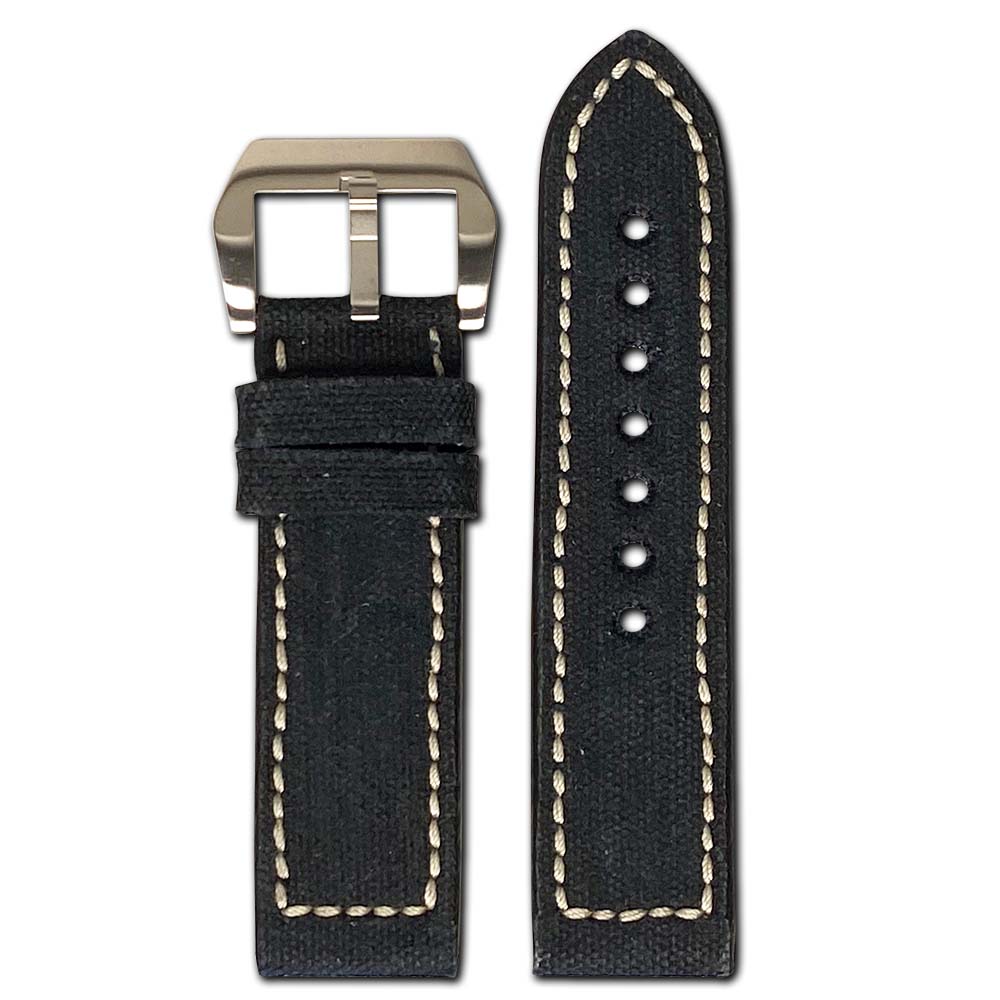 Genuine Canvas Watch Band | Black | Ohio