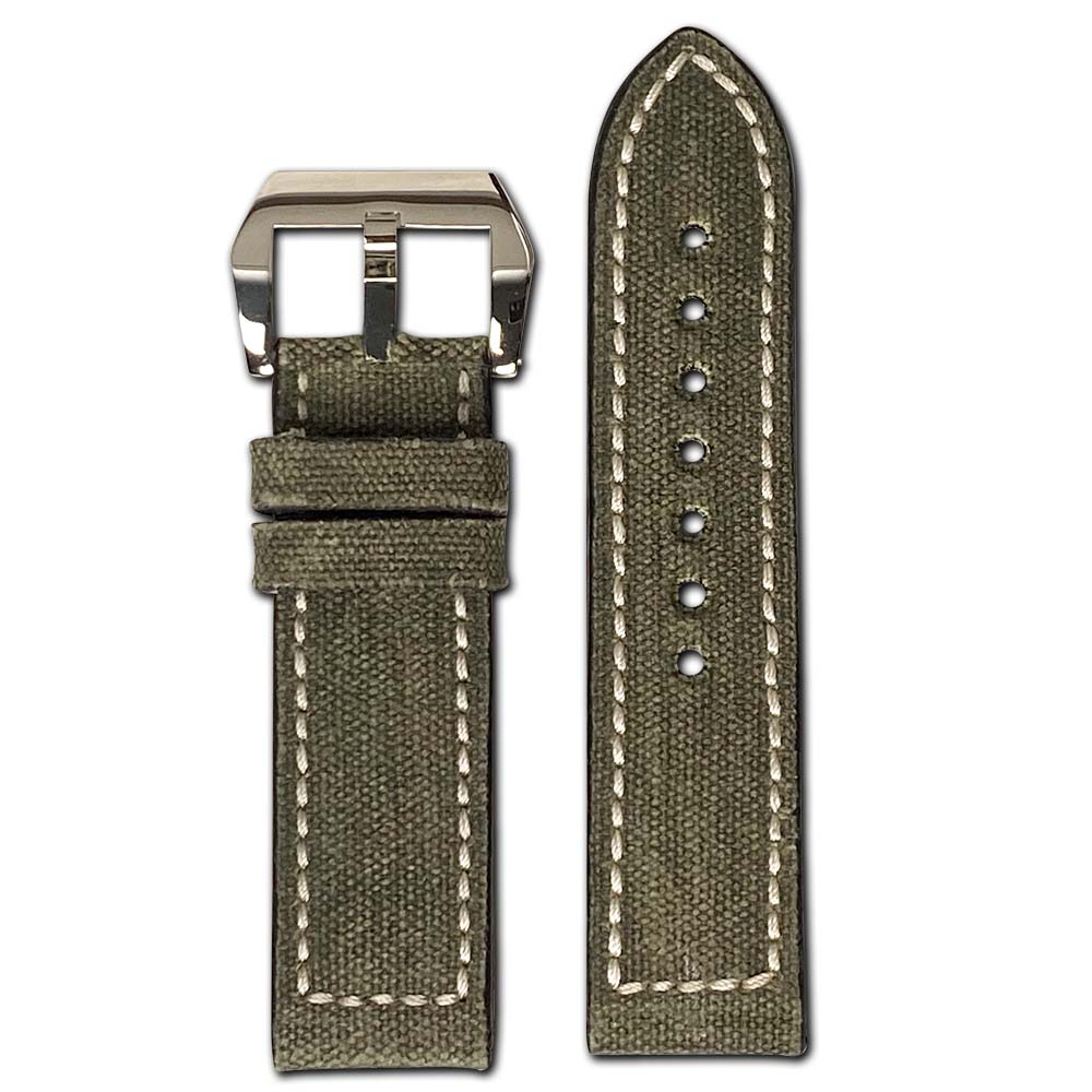 Genuine Canvas Watch Band | Ohio | Olive Drab