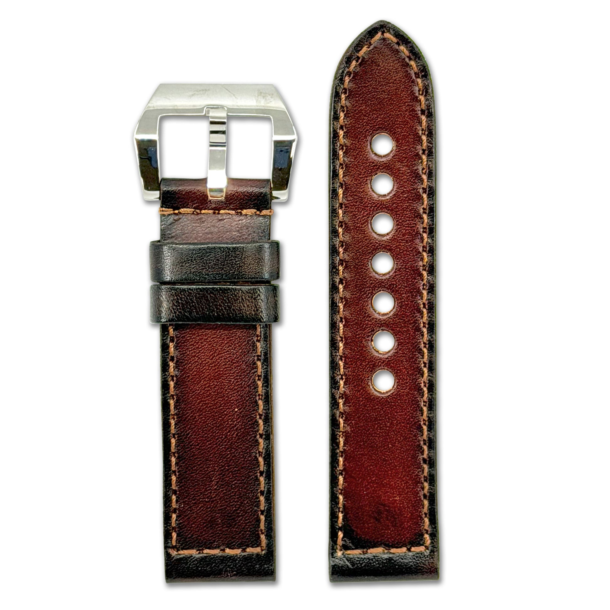 Overnight Oak Leather Watch Band | Mocha