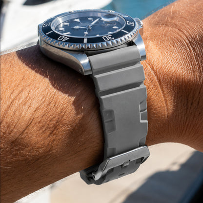 Aquatic Sport Silicone Watch Band | Grey
