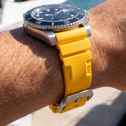 Aquatic Sport Silicone Watch Band | Yellow