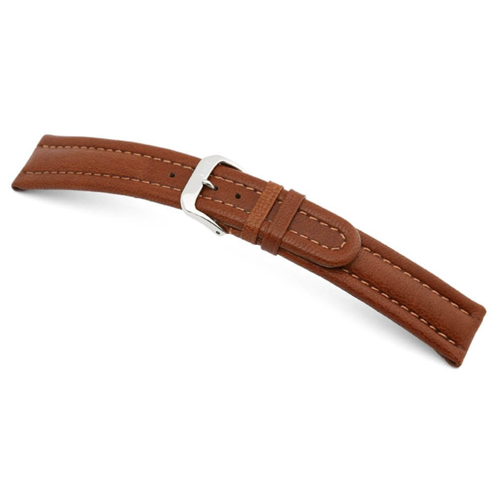 Kid Leather Watch Band | Paris | Cognac