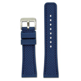 Perforated Sport Silicone Watch Band | Navy