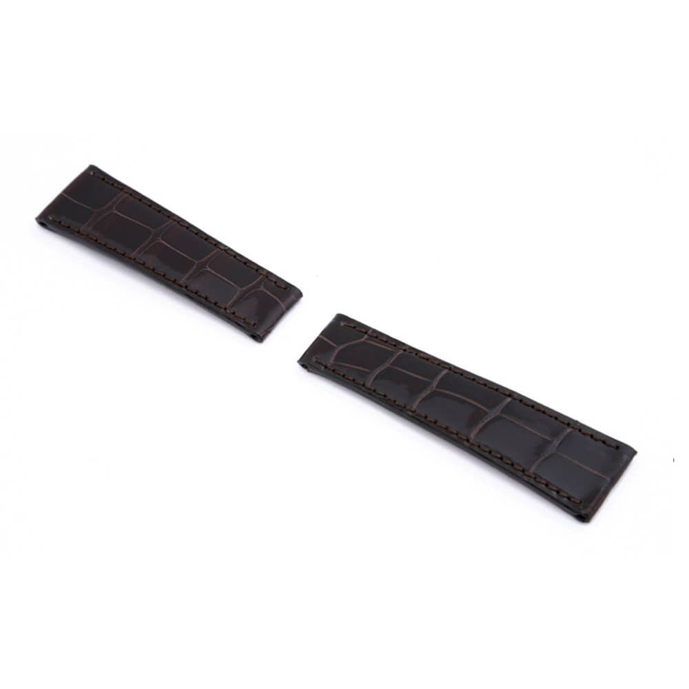 Genuine Alligator Watch Band | Prince | Mocha | For Rolex Daytona