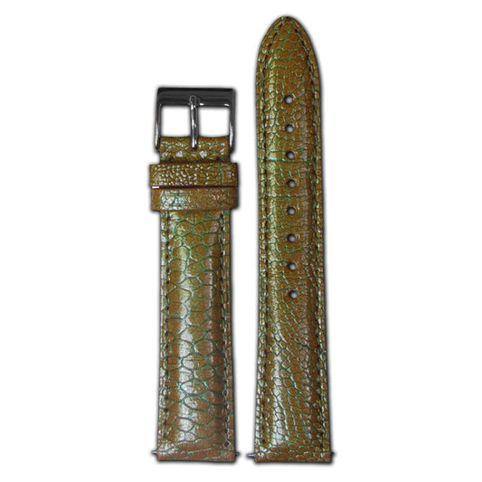 Ostrich Watch Band | Quick Release | Golden Green (Women's)