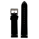 Quick Release Watch Band | Suede Leather | Minimal Stitch | Black