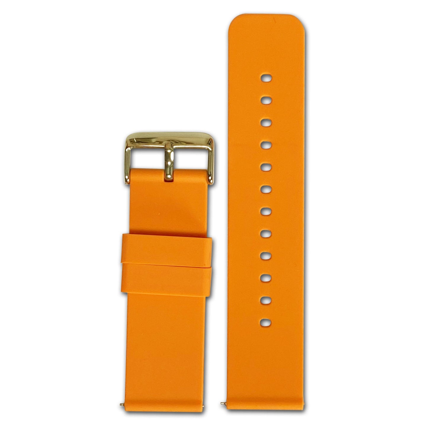 Quick Release Watch Band | Silicone | Two-Piece | Orange