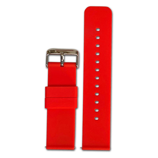 20mm Smart Watch Band | Quick Release | Silicone | Red