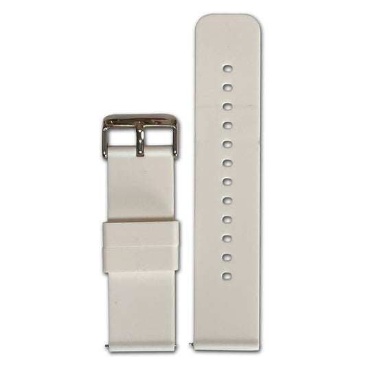 20mm Smart Watch Band | Quick Release | Silicone | White