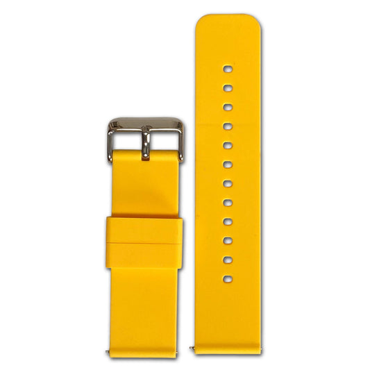 18mm Smart Watch Band | Quick Release | Silicone | Yellow