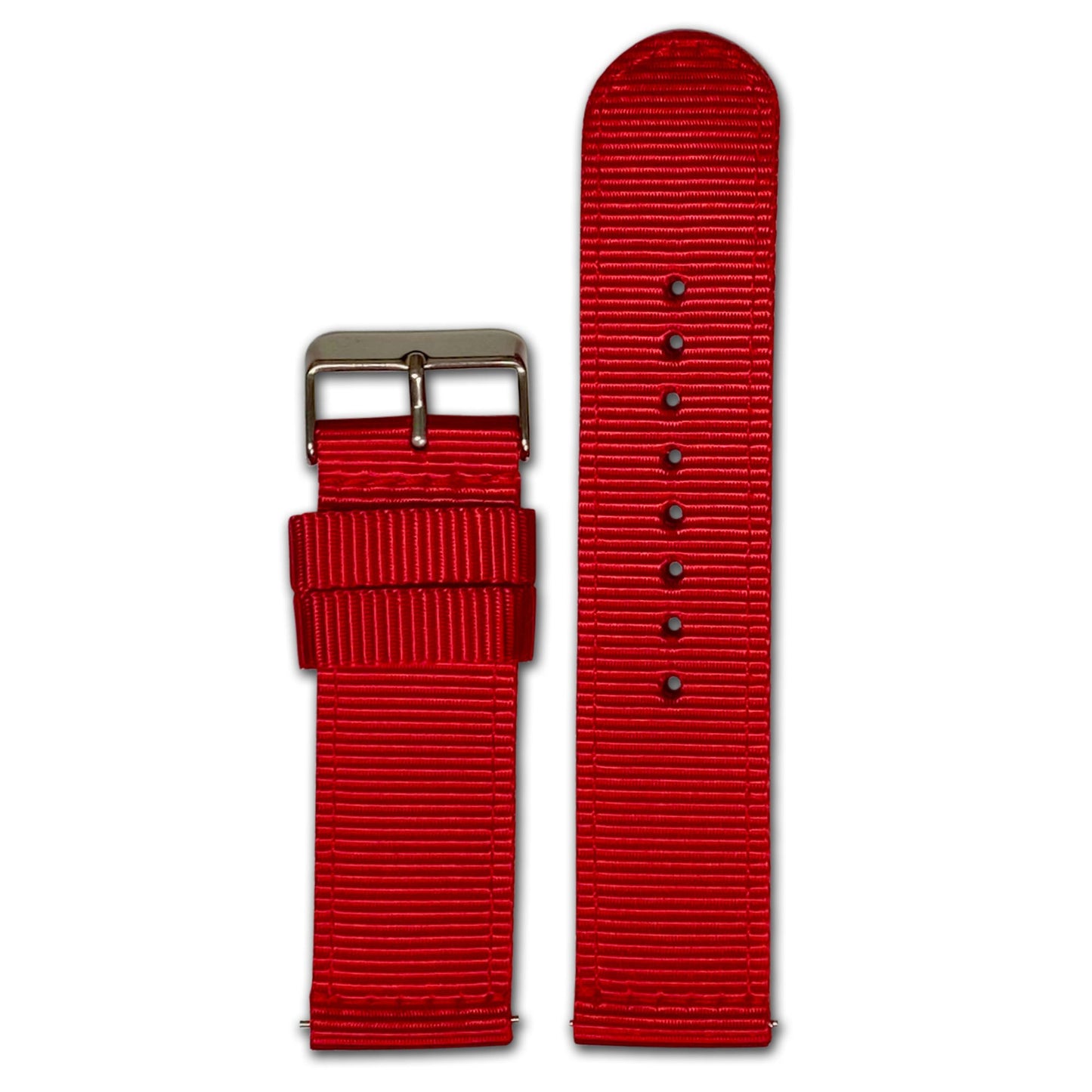 Quick Release Watch Band | Nylon | Two-Piece | Red