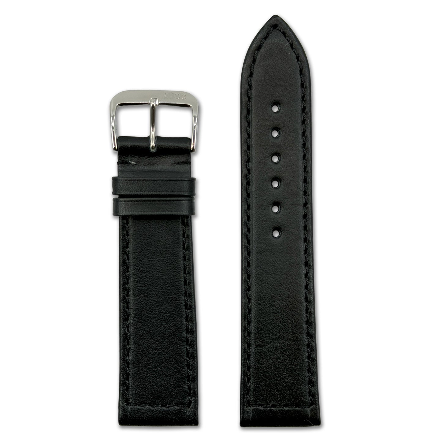 Hydrophobic Leather Watch Band | Scuba | Water Resistant | Black