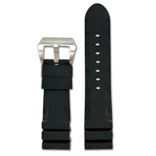Aquatic Sport Silicone Watch Band | Black