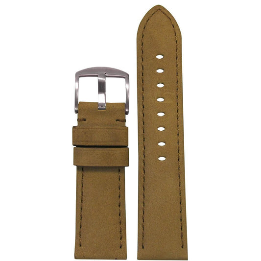 Soft Calf Leather Watch Band | Padded | Cork | Match Stitch