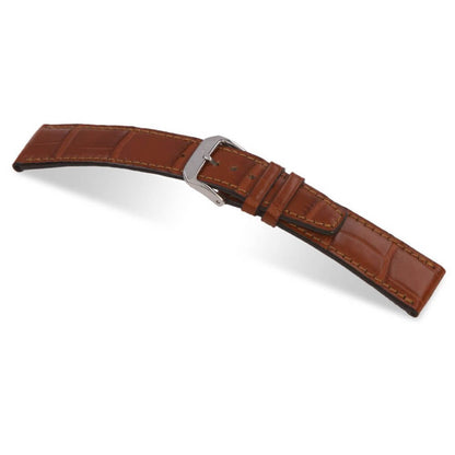 Genuine Alligator Watch Band | Cognac | Spitfire | IWC Style