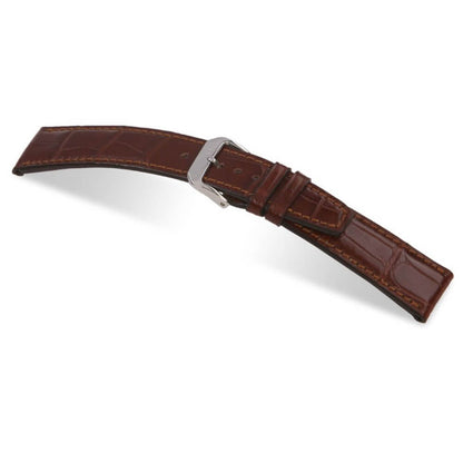 Genuine Alligator Watch Band | Mahogany | Spitfire | IWC Style