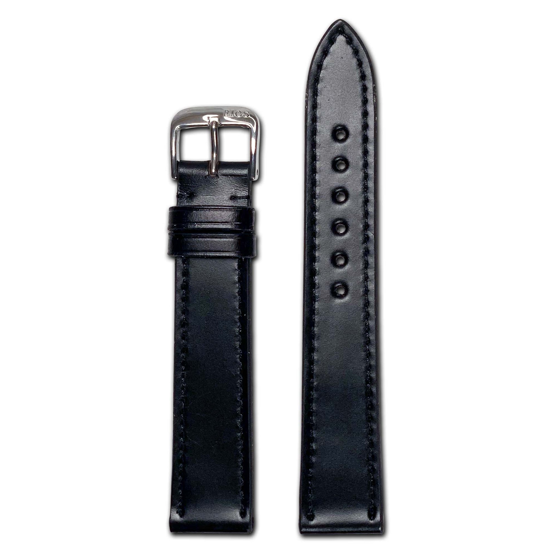 Shell Cordovan Leather Watch Band | Springfield | Black | For Nomos