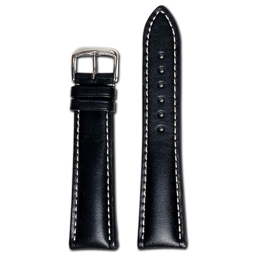 Tanned Leather Watch Band | St. Petersburg | Black